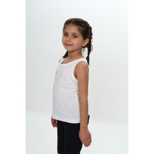 Toontoy Unisex Çocuk Baskılı Bisiklet Yaka Basic Atlet