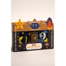 Erkek Çocuk 3D Uzay Desenli Kutulu 3'lü Soket Çorap