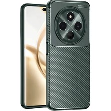 Epilons Mey Ithalat® Tecno Spark 30C Kılıf Auto Focus Karbon Kapak - Koyu Yeşil