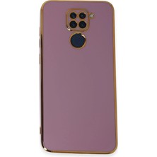 Epilons Mey Ithalat® Redmi Note 9 Kılıf Volet Silikon - Mor