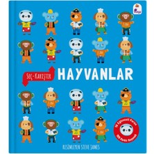 İndigo Kitap Seç – Karıştır : Hayvanlar (15 Eğlenceli Parça, 120 Farklı Seçenek)