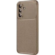 Epilons Mey Ithalat® Galaxy A37 5g Auto Focus Karbon Kapak - Kahverengi