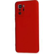 Epilons Mey Ithalat® Poco X3 Gt Kılıf Nano Içi Kadife Silikon - Kırmızı