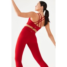 COMEUP Ince Askılı Spor Sütyen Kırmızı