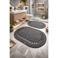 Jüt 2'li Hasır, Paspas, Banyo Paspası, Kapı Önü Paspası, Balkon, Dekor Lux Paspas Takımı