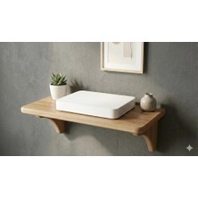 Akçe Home MDF Dekoratif Priz Üstü Raf 39 cm Genişlik 19 cm Derinlik