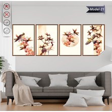 Akıllı Kağıt Statik Tutunma Özellikli Tablo - Poster Hayvan (Model- 21)