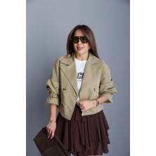 Purple By Banu Astarlı Kısa Trenç