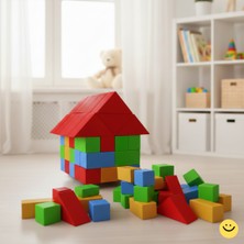 Bahçe Oyuncak Dev Eğitici Bloklar Okul Öncesi Inşa Seti 2+ Yaş Kreş Anaokulu Büyük Parçalı