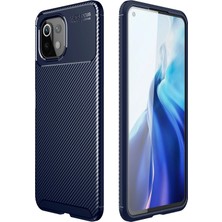 Epilons Mey Ithalat® Mi̇ 11 Lite Kılıf Auto Focus Karbon Kapak - Lacivert