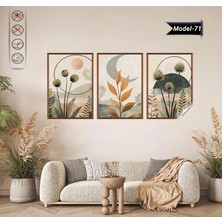 Akıllı Kağıt Statik Tutunma Özellikli Tablo - Poster Çiçek (Model- 71)