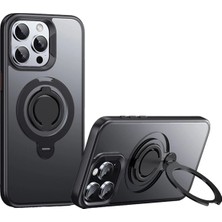 Epilons Mey Ithalat® Iphone 15 Avatar 360 Dönen Magsafe Kapak - Siyah