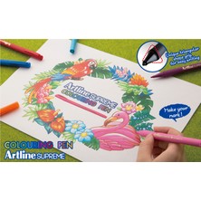 Artline Supreme Koyu Kahverengi Keçe Uçlu Kalem 0.6 mm 1 Adet Üçgen Gövdeli Yazım Konforu