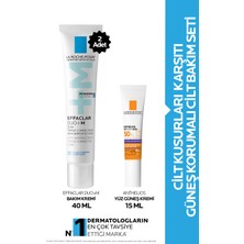 La Roche-Posay Cilt Kusurları Karşıtı Güneş Korumalı Cilt Bakım Seti: Effaclar Duo(+)M 40 Mlx2 & Anthelios Uvmune 15ML