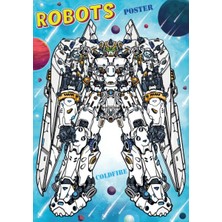 Lama Toys Robots Stickerlı Boyama Kitabı Stand