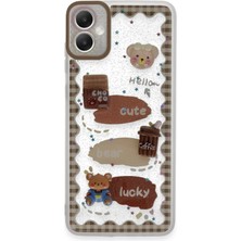 Epilons Mey Ithalat® Galaxy A05 Kılıf Sweet Desenli Silikon Kapak - Şeffaf