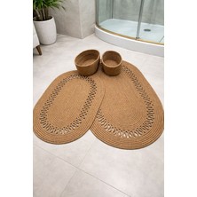 Jüt , Hasır ,banyo Paspas Takımı, Banyo Sepet Takımı, Klozet Takımı