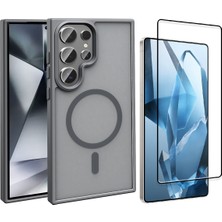 Vendas Samsung Galaxy S26 Ultra Kılıf Magsafe Şarj Özellikli Mat Arka Yüzey Vendas Sio Kapak + Cam Ekran Koruyucu