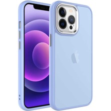 Büşra Ayhan iPhone 13 Pro Max Uyumlu Buzlu Sert Pc Bsay May Kapak-Lila