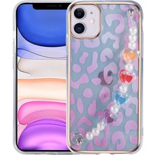 Büşra Ayhan iPhone 11 Uyumlu Bsay Pilla Kapak-Pembe