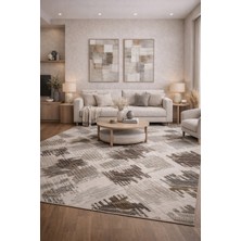 Babil Home Kaymaz Tabanlı Kesme  Salon Koridor Mutfak Yatak Odası Halısı 6020 Gri