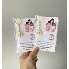 Umut Hediyecilik 8 Mart Dünya Kadınlar Günü Hediyesi Papatya Anahtarlık 8 Adet Kişiye Özel Isim