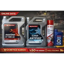 Petrol Ofisi Maxima Xt 10W-40 4litre+Petrol Ofisi Antifiriz3 Lt+ Petrol Ofisi Dot3 + Smx Motor Temizleyici