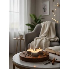 Mete Mum Aromalı Tealight Mum 8’li Set – Uzun Süreli Yanma, Dekoratif ve Ortam Kokulu Mum