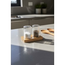 Akayev Akasya Standlı Tuz & Biber Seti