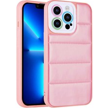 Büşra Ayhan iPhone 12 Pro Max Uyumlu Kamera Korumalı Airbagli Renkli Bsay Seksek Kapak-Pembe