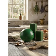 Mete Mum Geometrik Trio Set - 3’lü Dekoratif Tasarım Mum Seti, Modern Ev Hediyesi