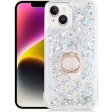 Büşra Ayhan iPhone 14 Uyumlu Bsay Milce Kapak-Gümüş