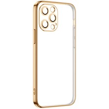 Büşra Ayhan iPhone 12 Pro Uyumlu Bsay Krep Kapak-Gold