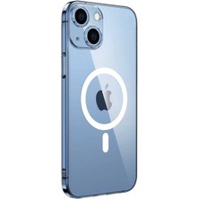 Büşra Ayhan iPhone 14 Uyumlu Kamera Korumalı Magsafe Sert Pc Bsay Porto Kapak-Renksiz