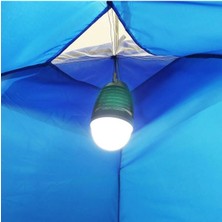 Madfox Barun 4 Kişilik Su Geçirmez Kamp Çadırı Mavi 3 Mevsimlik Hafif Taşıma Çantası ile