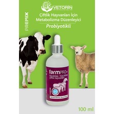Vetorin Probiyotikli Metabolizma Düzenleyici 100 ml | Büyükbaş & Küçükbaş Destekleyici- Farm Pro+