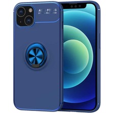 Büşra Ayhan iPhone 13 Uyumlu Bsay Ravel Silikon Kapak-Mavi