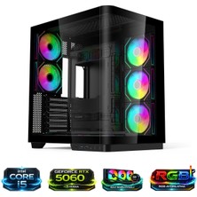 Hyper Rocket V335R İ5-14400F 16GB Ram RTX5060 1tb Nv3 M.2 Masaüstü Oyuncu Bilgisayarı