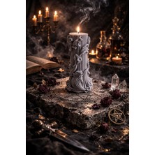 Arista Candle Grey Bloom, Gri Zarafet  Okyanus Kokulu Dekoratif 2 Adet Mum