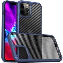 Büşra Ayhan iPhone 12 Pro Max Uyumlu Bsay Inoks Kapak-Mavi