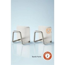 Epilons Mey Ithalat® 2'li Banyo ve Mutfak Askı Seti - SUS304 Çelik Ultra Güçlü Yapışkanlı Askı