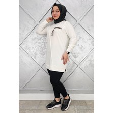 Pys Giyim Kadın Cebi Kombin ve Aksesuar Detaylı Tesettür Tunik