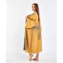 Peraves Fil Desenli Kaftan Kimono Sabahlık Peştemal Röpteşambır
