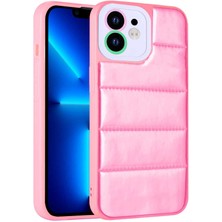 Büşra Ayhan iPhone 11 Uyumlu Kamera Korumalı Airbagli Renkli Bsay Seksek Kapak-Pembe