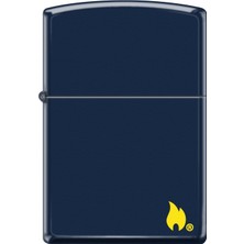 Zippo Navy Matte Flame In The Corner Dizayn Çakmak