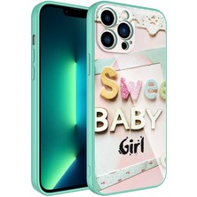 Büşra Ayhan iPhone 13 Pro Max Uyumlu Kamera Korumalı Desenli Sert Silikon Bsay Epoksi Kapak-No5