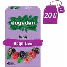 Doğadan Böğürtlen Çay 20 Poşet Bitkisel İçerik Limon Kabuğu ile Ferahlatıcı Özellik