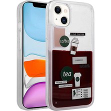 Büşra Ayhan Apple iPhone 14 Kılıf Desenli Sıvılı Bsay Drink Silikon Kapak-No2