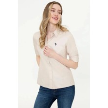 U.S. Polo Assn. Kahverengi Kadın Gömlek