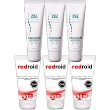 Tuba Toptaş Kaz Gagası Kremi 3X100 ml Rahatlatıcı +Redroid Rahatlatıcı  Krem 3X50 ml